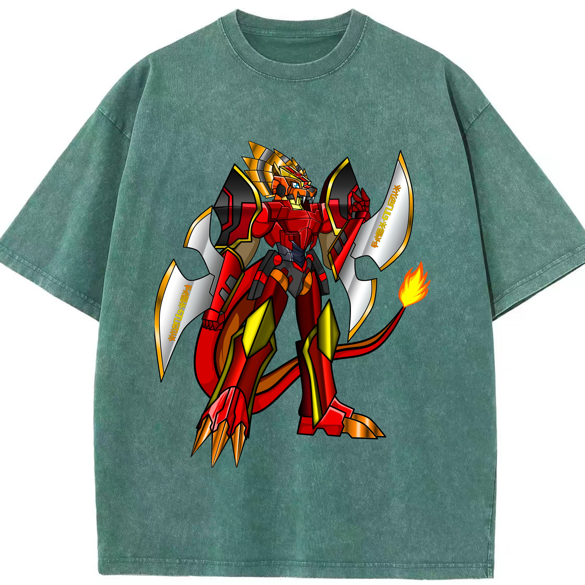 （画像用） Digimon デジタルモンスター/デジモン 綿100% ヴィンテージ風 半袖Tシャツ（フロントプリント）